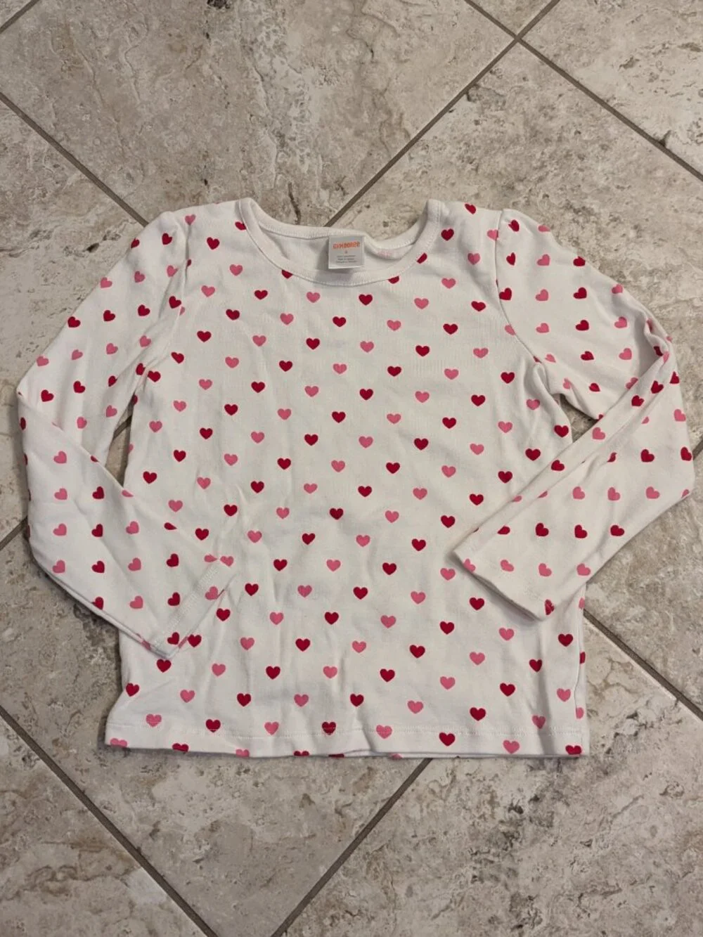 Sz 6 Gymboree Valentine's Day jumper with shirt
